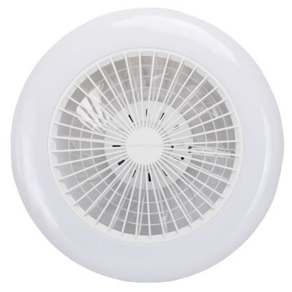Aigostar - LED dimmbare Deckenleuchte mit Ventilator LED/40W/230V 2700-6500K Ø 48,5 cm Weiß + Fernbedienung