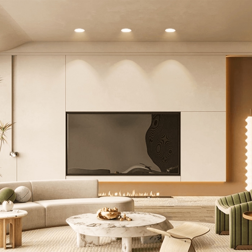 Aigostar - LED-Einbauleuchte für Badezimmer LED/4,8W/230V 3000K weiß IP65
