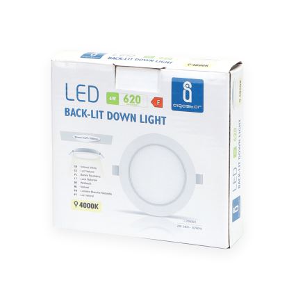 Aigostar - LED-Einbauleuchte LED/6W/230V 4000K d 11,8 cm weiß