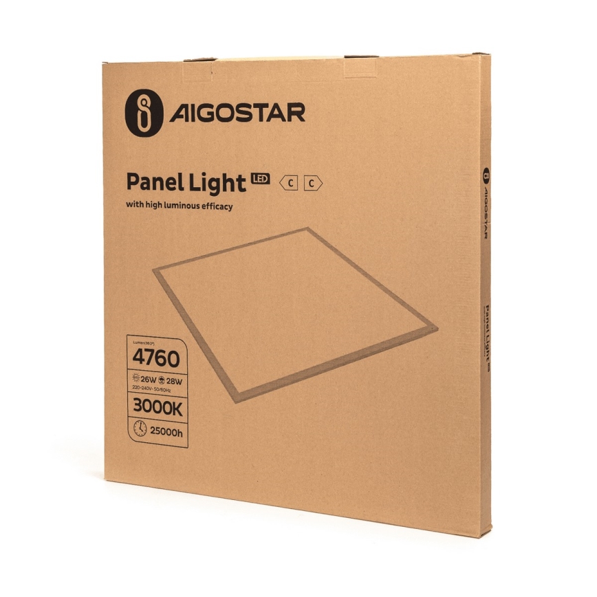 Aigostar - LED-Einbaupanel LED/28W/230V 60x60 cm 3000K
