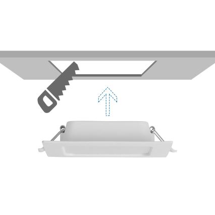 Aigostar - LED Einbaustrahler LED/6W/230V 6500K 12x12 cm Weiß