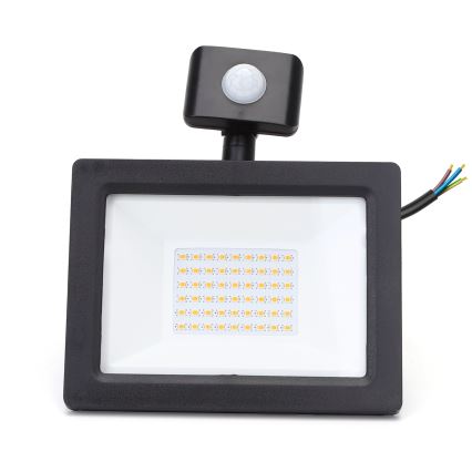 Aigostar - LED-Flutlicht mit Sensor LED/30W/230V 4000K IP65 schwarz