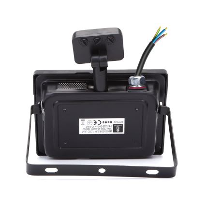 Aigostar - LED-Flutlicht mit Sensor LED/30W/230V 4000K IP65 schwarz