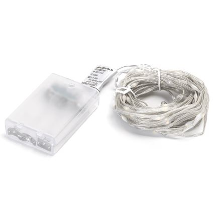 Aigostar - LED-Lichterkette 100xLED/3xAA 10,3m warmweiß