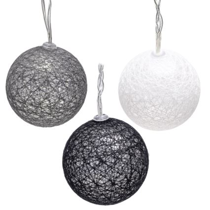 Aigostar - LED-Lichterkette 10xLED/3xAA 2 m warmweiß