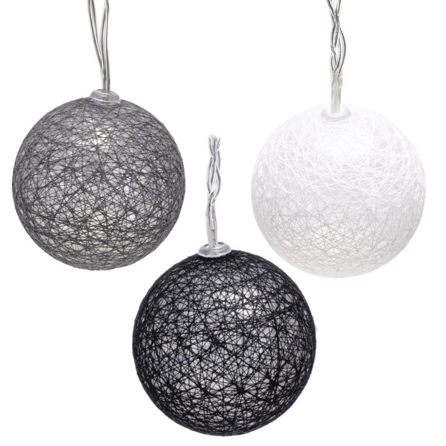 Aigostar - LED-Lichterkette 10xLED/3xAA 2 m warmweiß