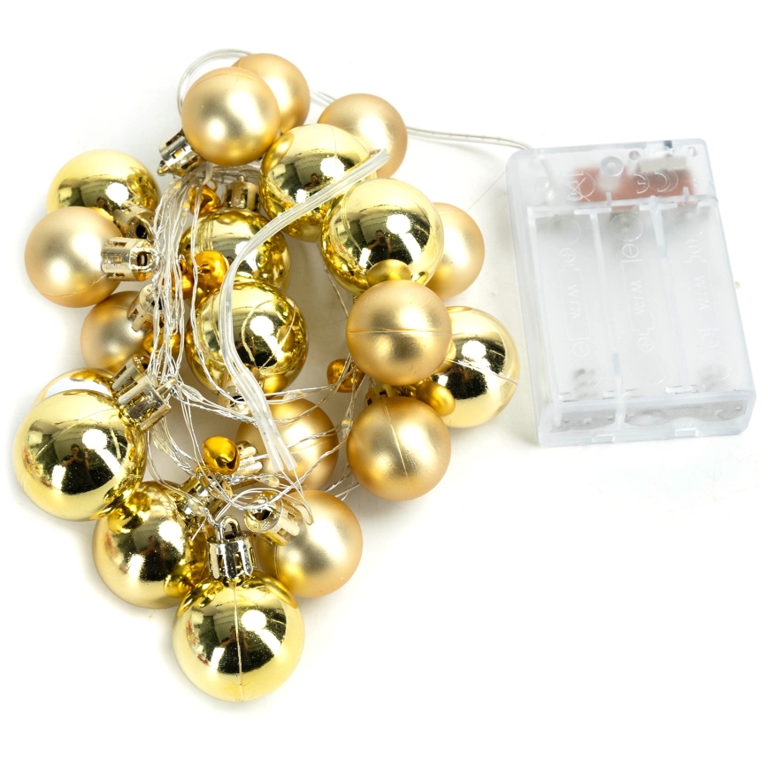 Aigostar - LED  Lichterkette 20xLED/3xAA 2 m warmweiß