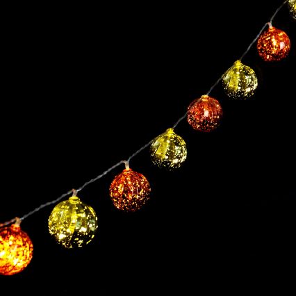 Aigostar - LED-Lichterkette 20xLED/3xAA 2 m Warmweiß