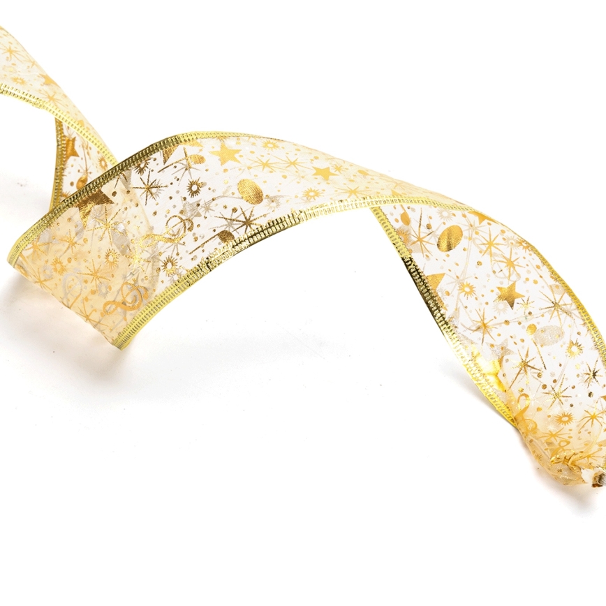 Aigostar - LED-Lichterkette, 50 LEDs / 3×AA, 5 m, warmweiß, goldfarben