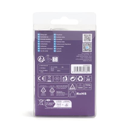 Aigostar - LED Weihnachtslichterkette 50xLED/3xAA 5,3m kaltweiß