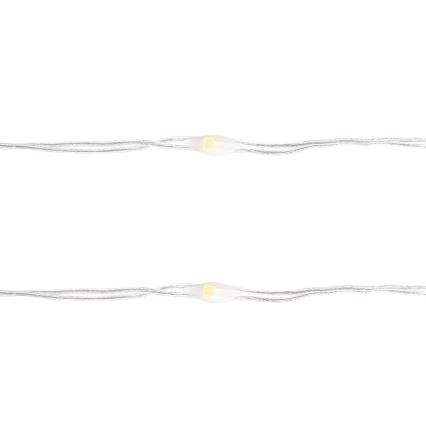 Aigostar - LED-Lichterkette 50xLED/3xAA 5,3 m warmweiß