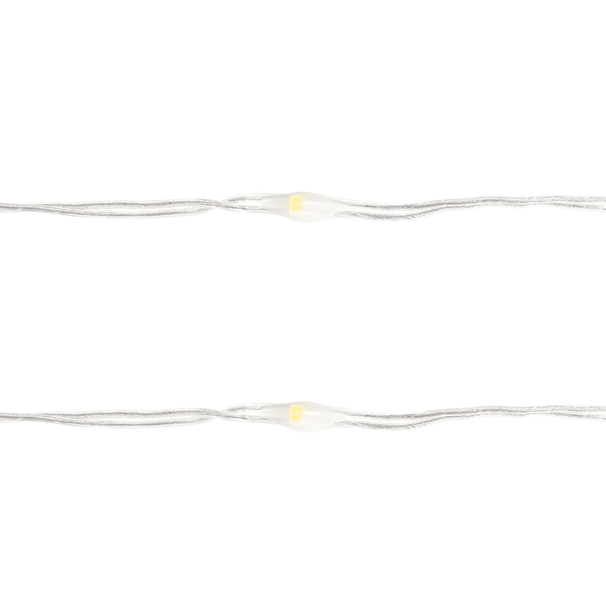 Aigostar - LED-Lichterkette 50xLED/3xAA 5,3 m warmweiß