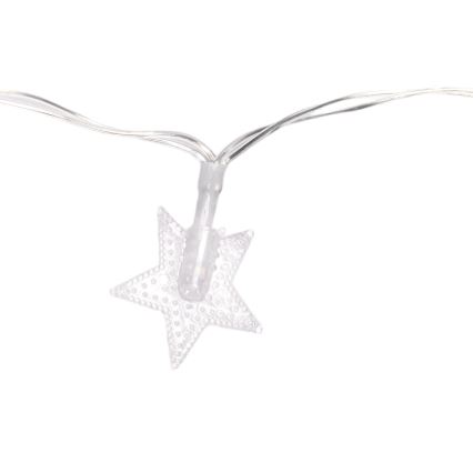 Aigostar - LED-Außen-Lichterkette 100xLED/8 Funktionen 3xAA 10 m IP44 kaltweiß