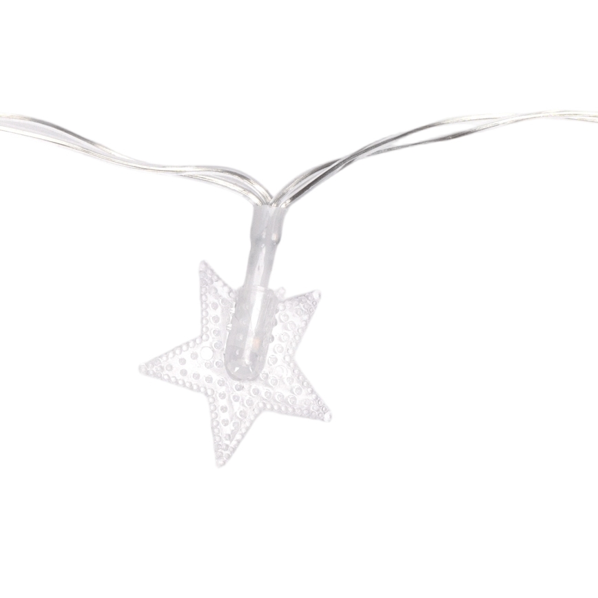 Aigostar - LED-Außen-Lichterkette 100xLED/8 Funktionen 3xAA 10 m IP44 kaltweiß