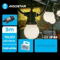 Aigostar - LED-Lichterkette für den Außenbereich 10xLED/3m IP44 kaltweiß