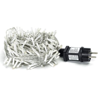 Aigostar - LED-Lichterkette für den Außenbereich, 200 LEDs / 8 Funktionen, 23 m, IP44, warmweiß