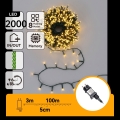 Aigostar - LED-Lichterkette für den Außenbereich 2000xLED/8 Funktionen 103m IP44 warmweiß