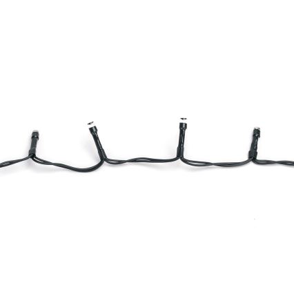 Aigostar - LED-Lichterkette für den Außenbereich, 200 LEDs / 8 Funktionen, 3×AA, 10,3 m, IP44, warmweiß