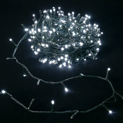Aigostar - LED Außen-Weihnachtslichterkette 300xLED/8 Funktionen 30m IP44 kaltweiß