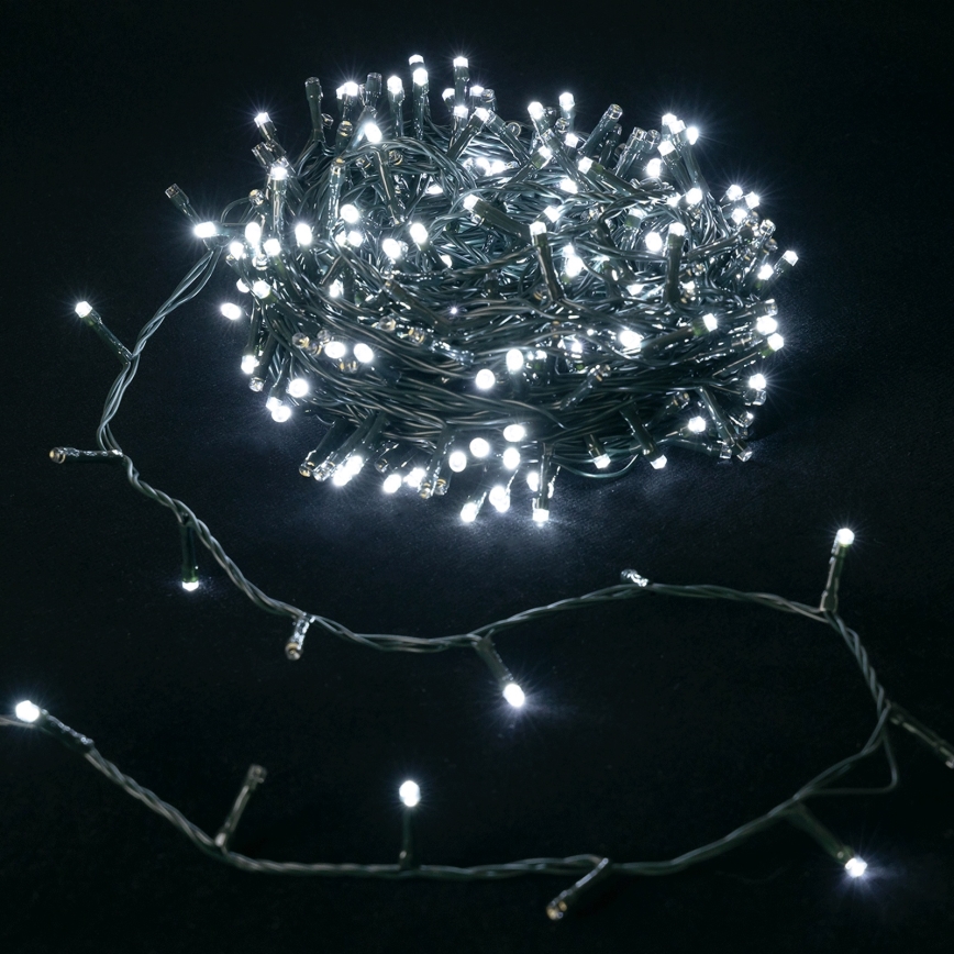 Aigostar - LED Außen-Weihnachtslichterkette 300xLED/8 Funktionen 30m IP44 kaltweiß