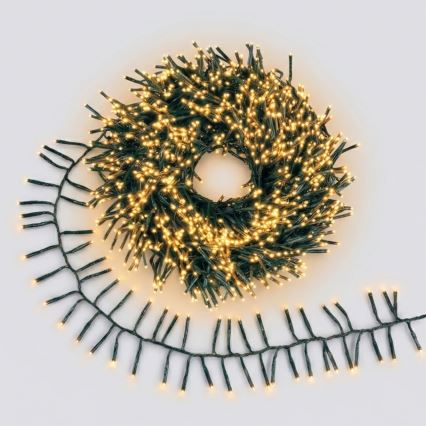 Aigostar - LED-Lichterkette für den Außenbereich 400 LEDs/8 Funktionen 13 m IP44 warmweiß