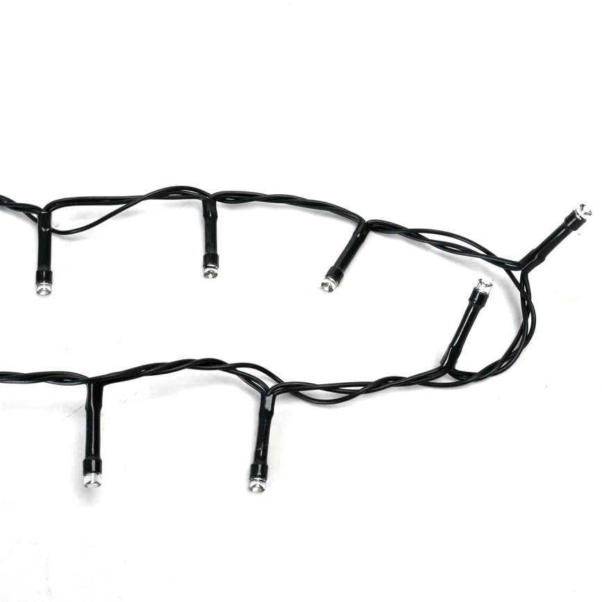 Aigostar - LED-Außen-Lichterkette, 400 LEDs, 8 Funktionen, 4×AA, 20,3 m, IP44, mehrfarbig