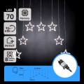 Aigostar - LED-Lichterkette für den Außenbereich 70xLED 1,2x1m IP44 kaltweiß mit Sternen