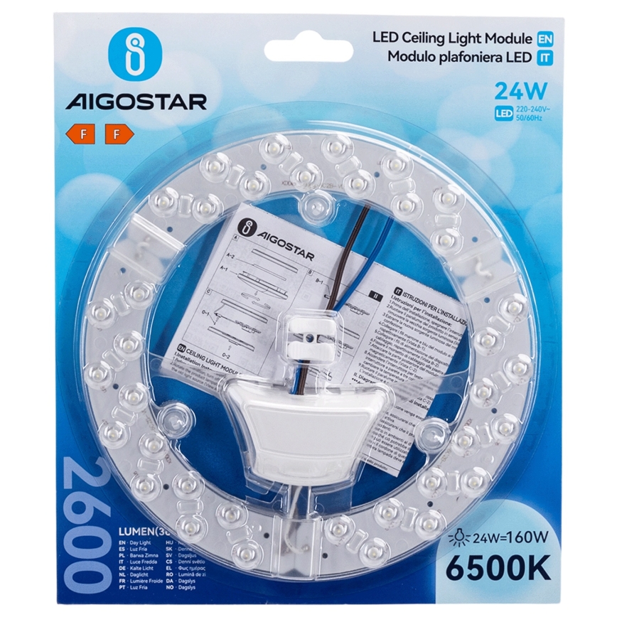 Aigostar - LED-Magnetmodul LED/24W/230V 6500K