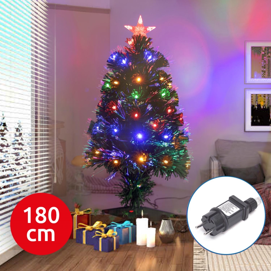 Aigostar - LED Outdoor Weihnachtsbaum LED/6W/230V 180 cm IP44 mehrfarbig