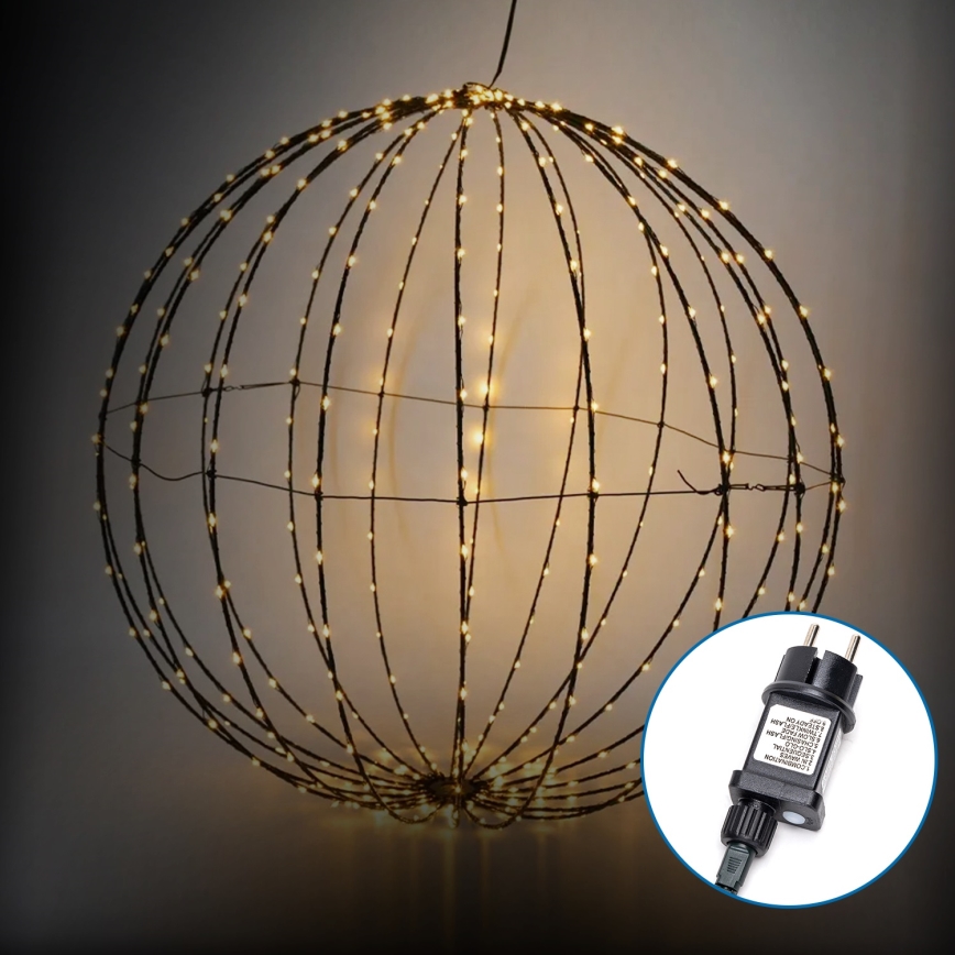 Aigostar - LED-Outdoor-Weihnachtsdekoration LED/3,6W/230V Kugel 30cm IP44 warmweiβ
