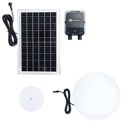 Aigostar - LED RGBW dimmbare Außenlampe MESH LED/35W/3,7V 4000mAh 2700-6500K IP65 Ø 50 cm + Fernbedienung