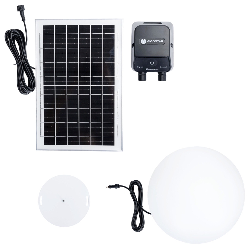 Aigostar - LED RGBW dimmbare Außenlampe MESH LED/35W/3,7V 4000mAh 2700-6500K IP65 Ø 50 cm + Fernbedienung