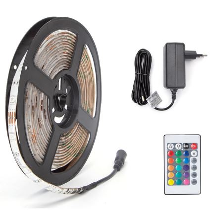 Aigostar - LED RGB dimmbare Leiste 5m LED/24W/12/230V IP65 + FB