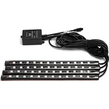 Aigostar - LED RGB dimmbare Streifen fürs Auto LED/4,5W/5V + Fernbedienung