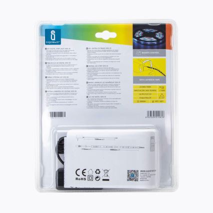 Aigostar - LED RGB dimmbarer Außenlichtstreifen 5m LED/24W/12/230V IP65 + Fernbedienung