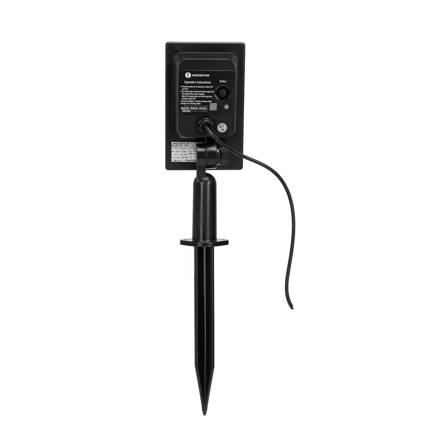 Aigostar - LED RGB Dimmbarer Solarstreifen LED/1,6W/3,2V 5 m IP65 1800 mAh + Fernbedienung