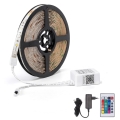 Aigostar - LED RGB dimmbarer Streifen 6,5 m LED/16,5W/12/230V 3000K Wi-Fi