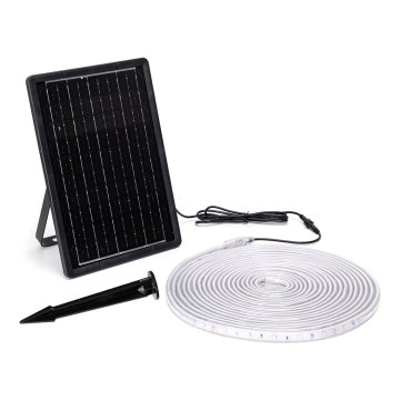 Aigostar - LED RGB dimmbares Solar-LED-Band LED/10W/3,2V 10 m IP65 8000 mAh + Fernbedienung