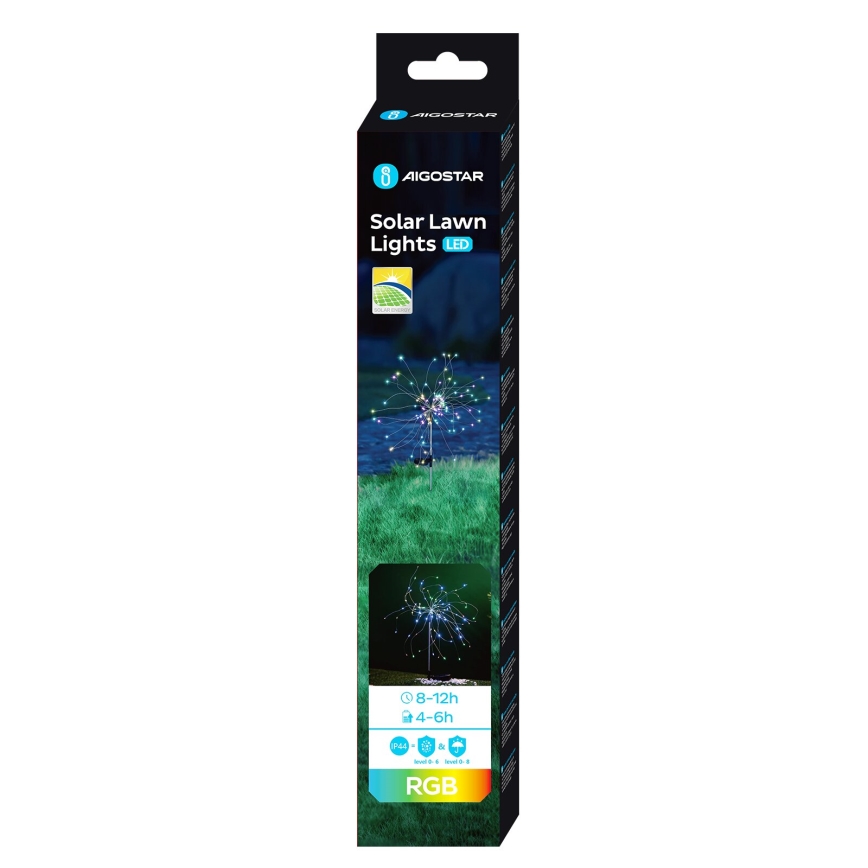 Aigostar - LED-RGB-Solarleuchte LED/0,03W/1,2V IP44