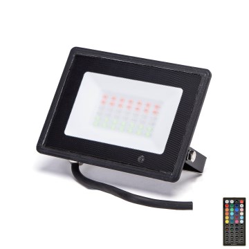 Aigostar - LED-RGB-Strahler LED/30W/230V IP65 + Fernbedienung