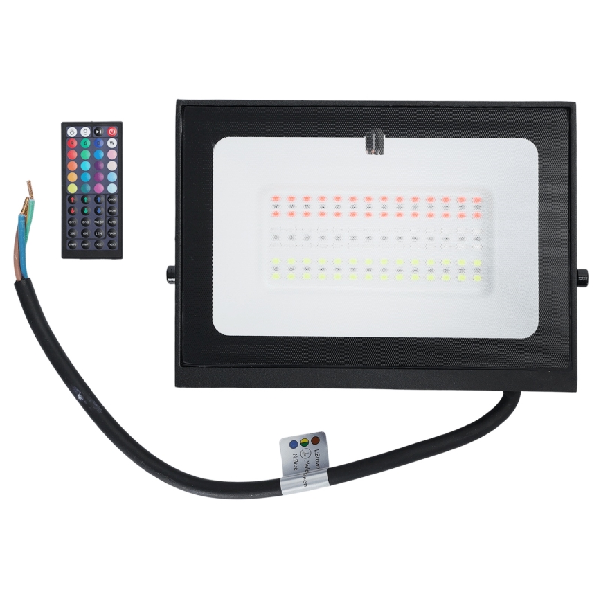 Aigostar - LED RGB-Strahler LED/50W/230V IP65 + Fernbedienung
