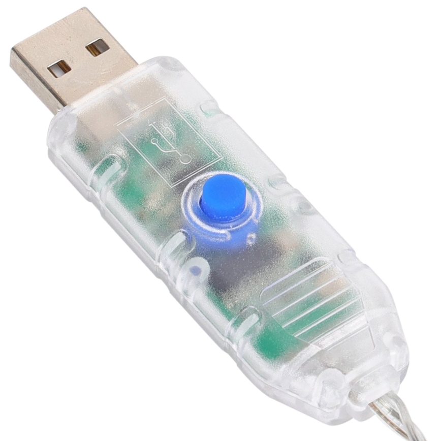 Aigostar - LED RGBIC Dekorationskette 25xLED/5W/USB 5 m mehrfarbig