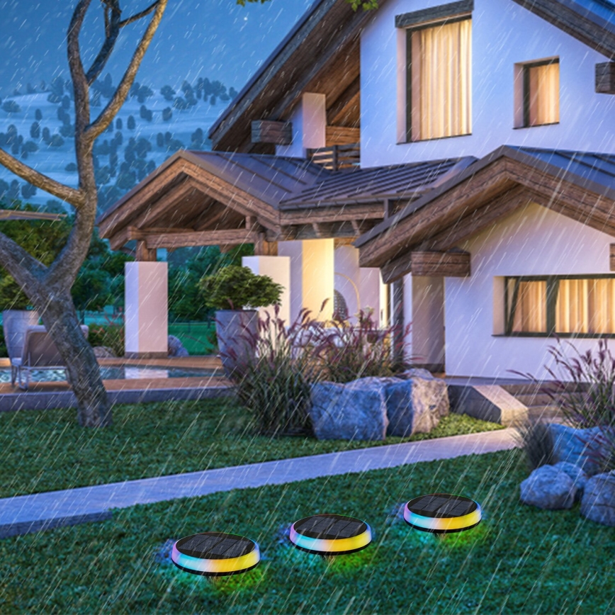 Aigostar - LED RGBIC Solarleuchte LED/0,6W/3,7V IP65