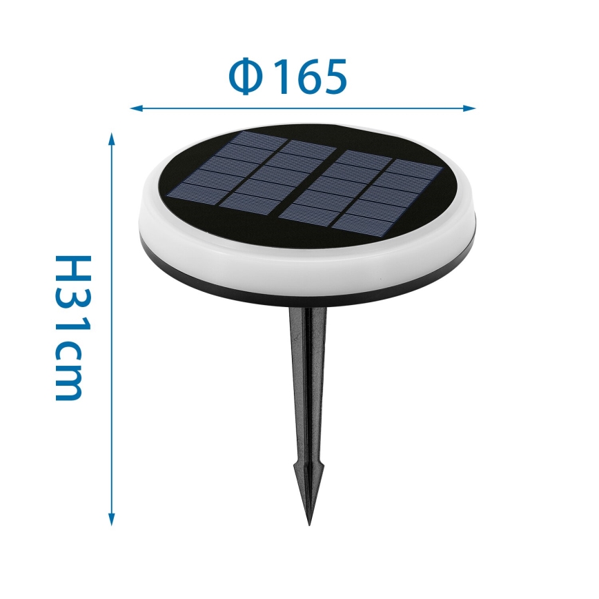 Aigostar - LED RGBIC Solarleuchte LED/0,6W/3,7V IP65