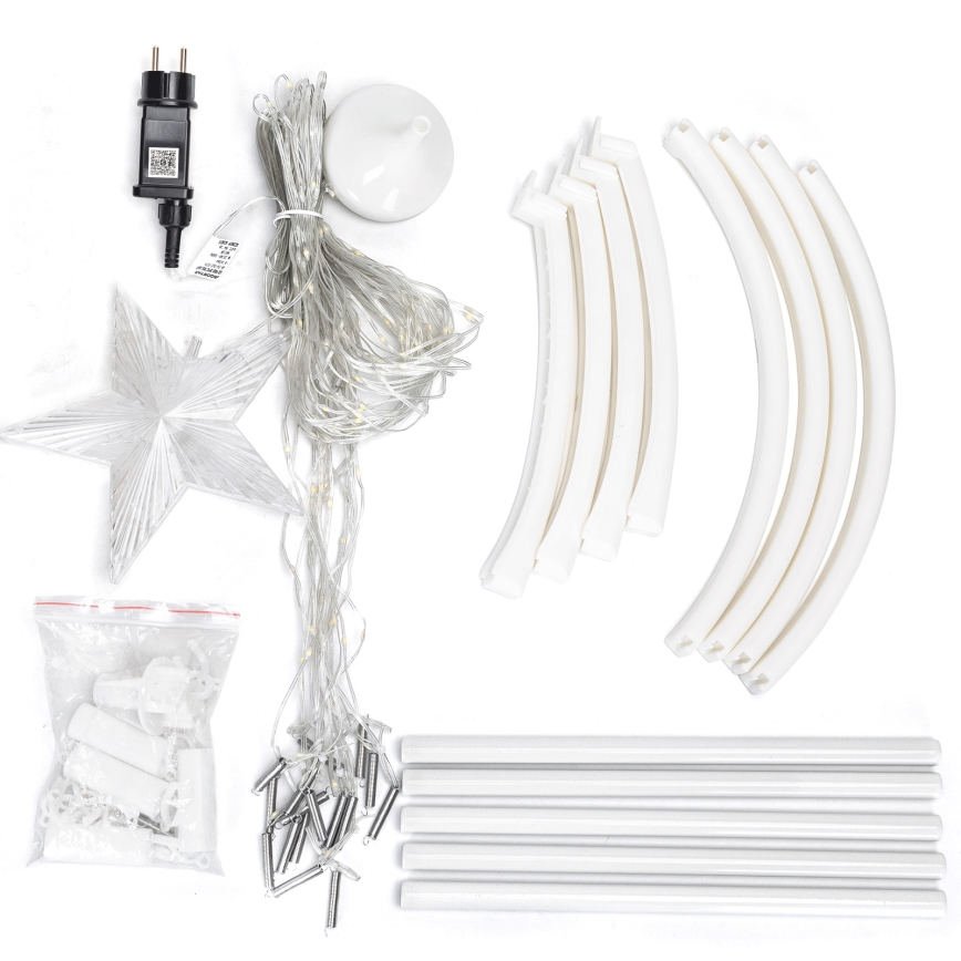 Aigostar - LED RGBICW Außen-Weihnachtsdekoration 165xLED/230V 1,8m IP44 + Fernbedienung