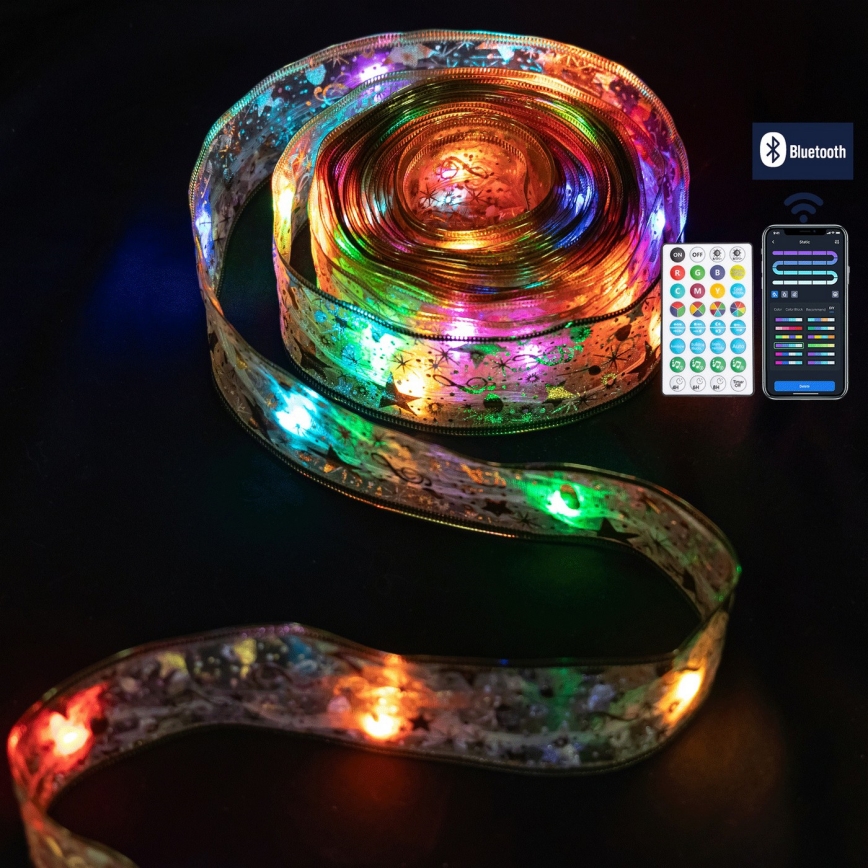 Aigostar - LED RGBICW Smart Außen-Weihnachtslichterkette MESH 100xLED 10 m IP44 + Fernbedienung