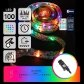 Aigostar - LED RGBICW Smart Outdoor-Lichterkette MESH 100 LEDs 10 m IP44 + Fernbedienung