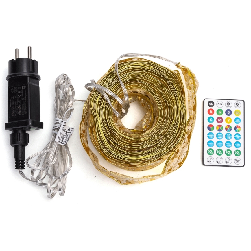 Aigostar - LED RGBICW Intelligente Weihnachtslichterkette für den Außenbereich MESH 100xLED 10 m IP44 + Fernbedienung