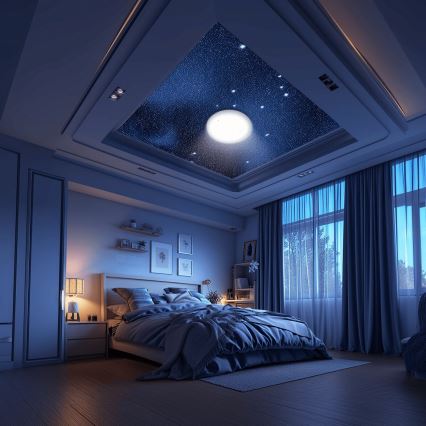 Aigostar - LED RGBW dimmbare Badezimmer-Deckenleuchte MESH Smart LED/12W/230V IP44 + Fernbedienung