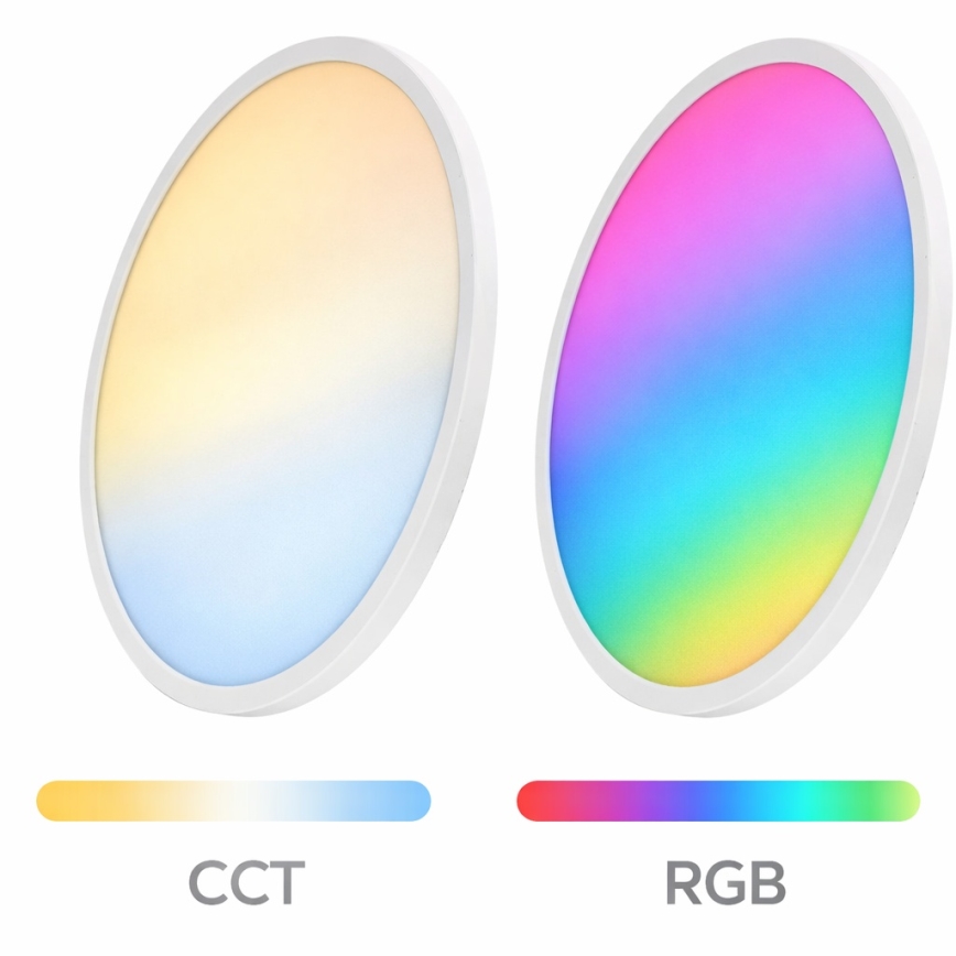 Aigostar - LED RGBW dimmbare Deckenleuchte MESH LED/24W/230V 3000-6500K Weiß + Fernbedienung